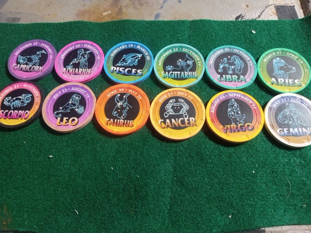 Complete Sample Set Paulson Zodiac/Astrology Chips