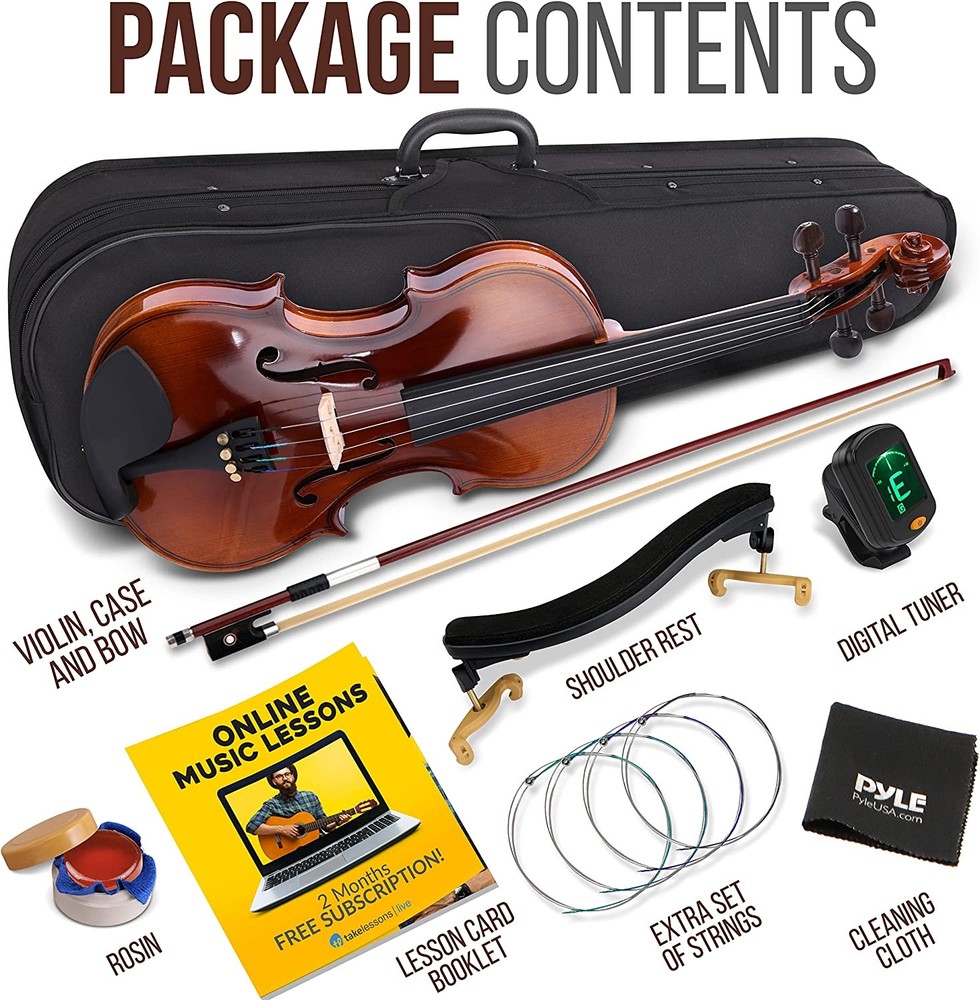PylePro PGVILN14 Premium Violin Stringed Instrument
