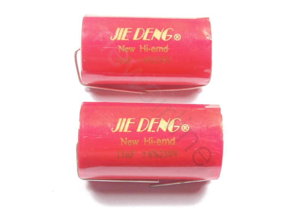 2pcs For JIEDENG 250V 15uF Speaker Divider Polypropylene Non-Polarized Capacitor