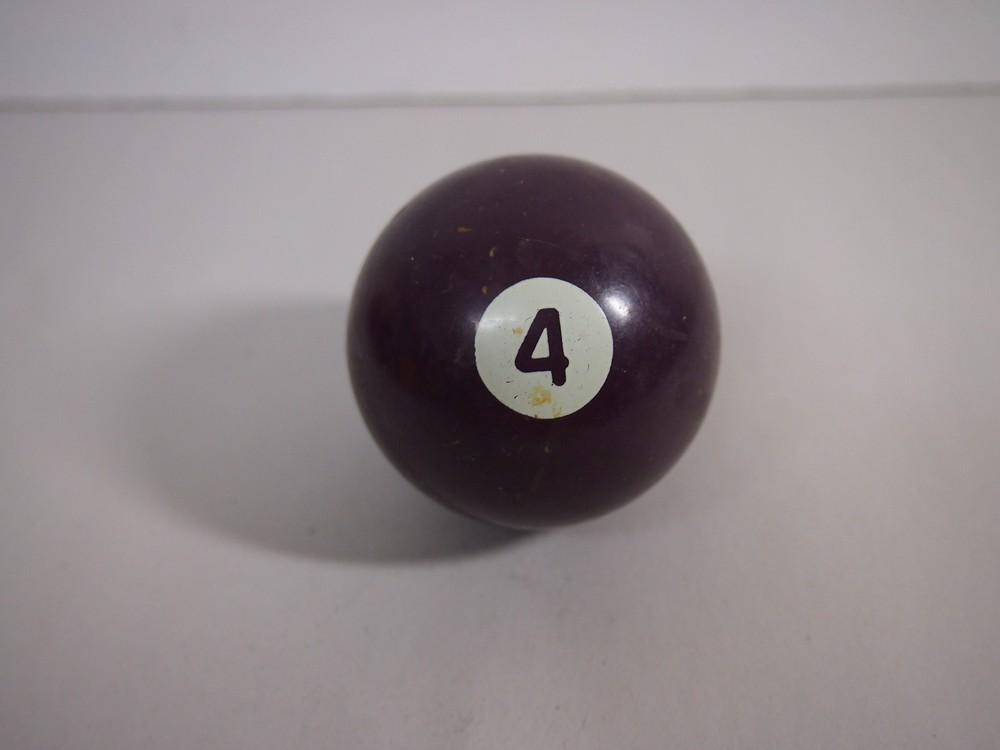 Vintage #4 POOL Billiard BALL SOLID