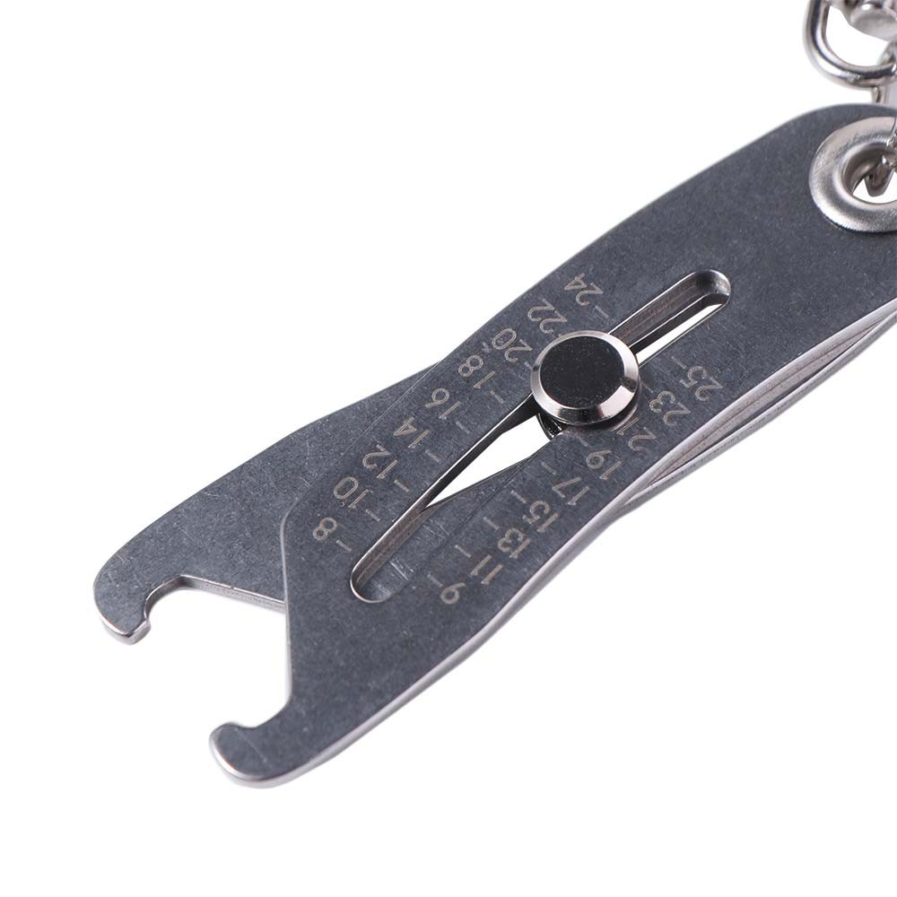 Portable Precise Thread Size Checker Keychain Bolt Size Checker Keychain Manual·