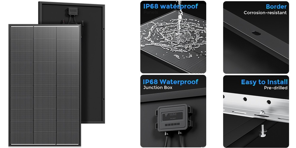 4PCS 200W Solar Panel