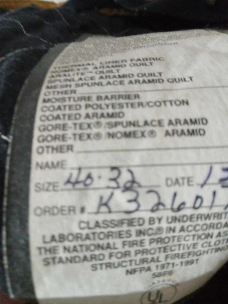 Used Firefighter Turnout Gear