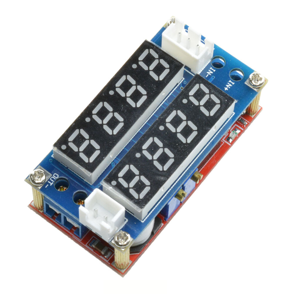 5A Adjustable CC/CV Display Step Down charge Module LED Panel Voltmeter Ammeter