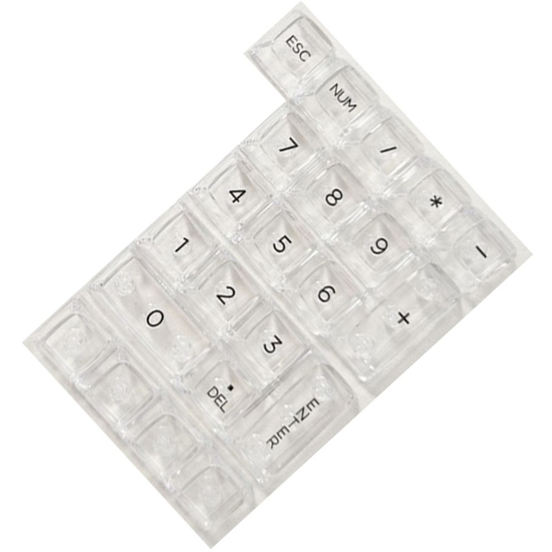 Elevates Keypad with 22keys Transparent Ice Effect Keycaps MX Keycap