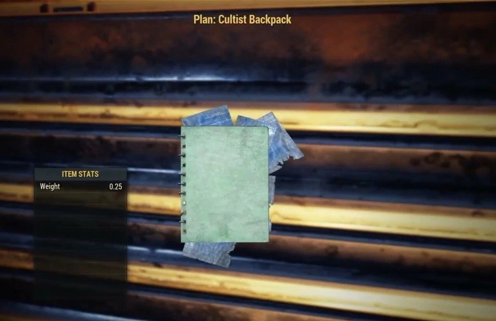 (Xbox) Cultist Backpack Plan
