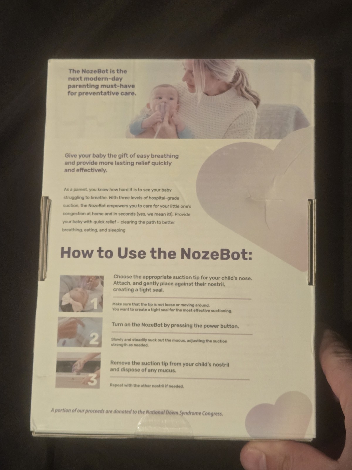 Dr. Noze Best NozeBot Electric Baby Nasal Aspirator High Suction NEW Sealed