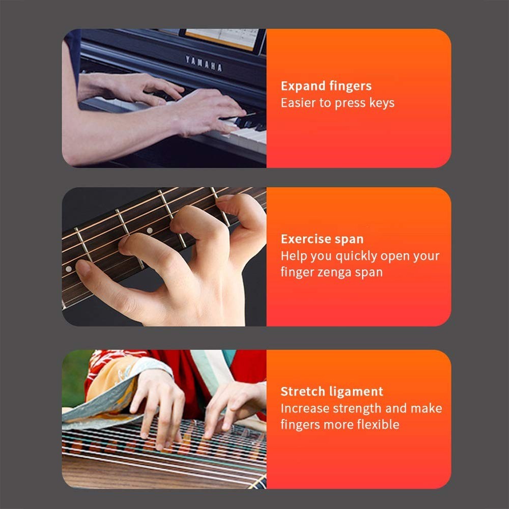 Adjustable Finger Expander for Guitar and Piano - Finger Exerciser Tool