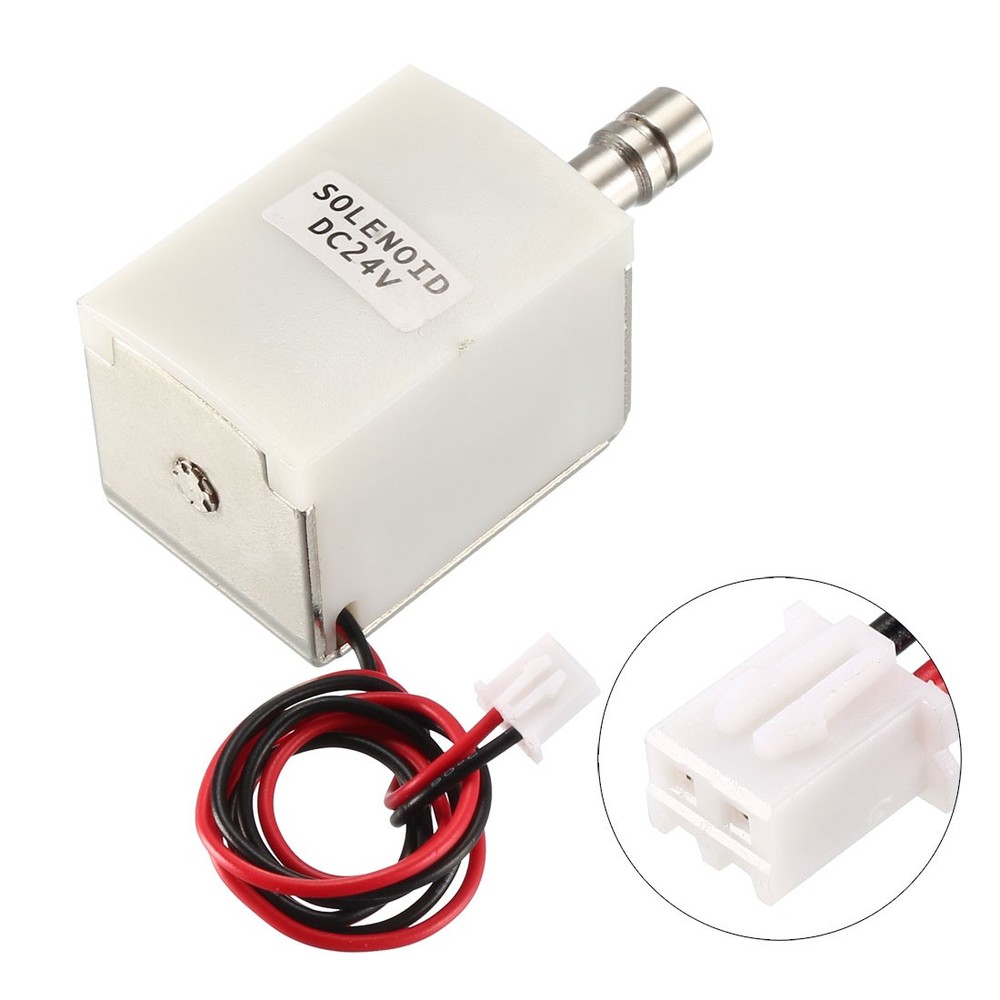 DC 24V 1A 9.6mm Electromagnetic Solenoid Lock Push Pull Type for Electirc Lock