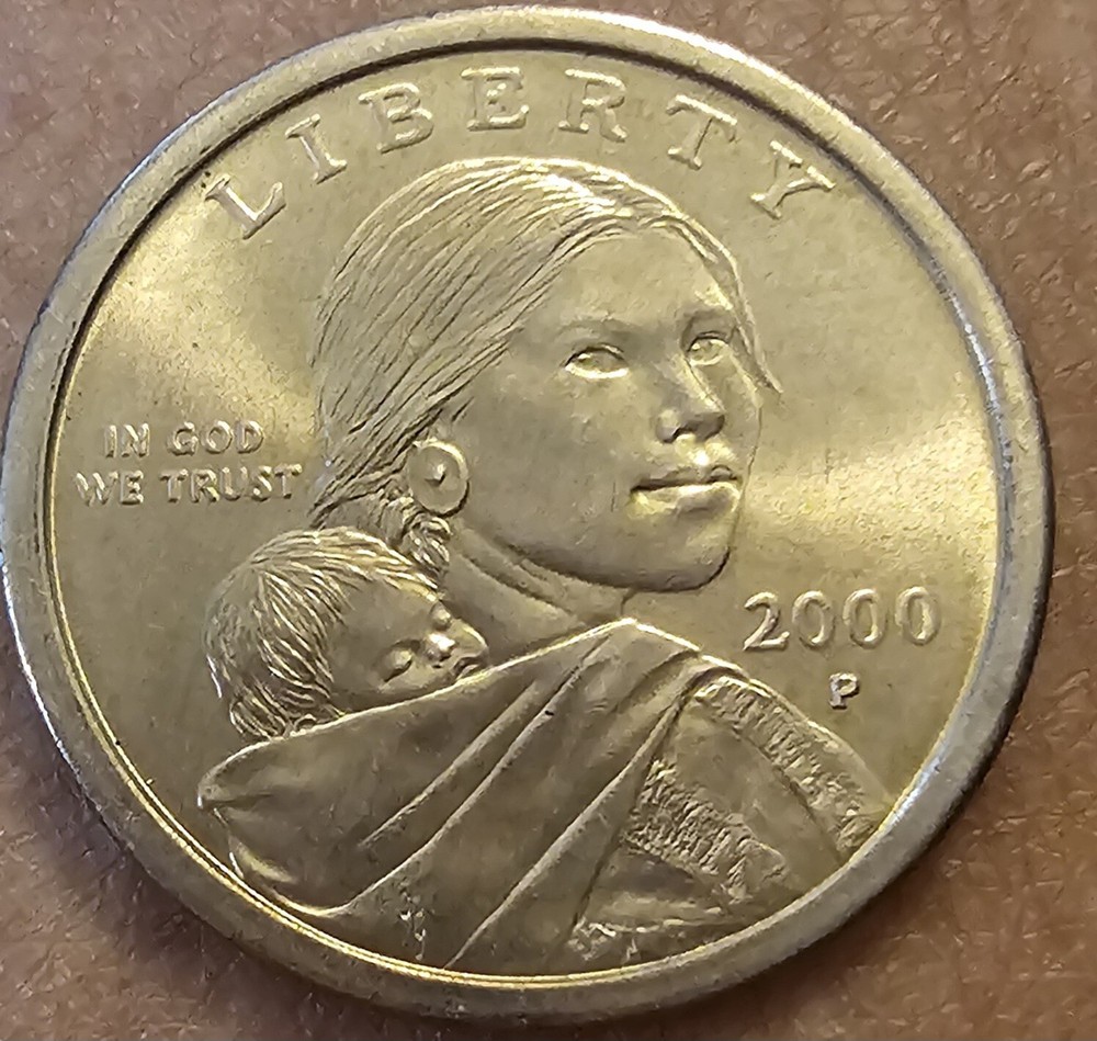 2000-P Sacagawea Error Dollar "Wounded Eagle" Nice Coin Collectors Item