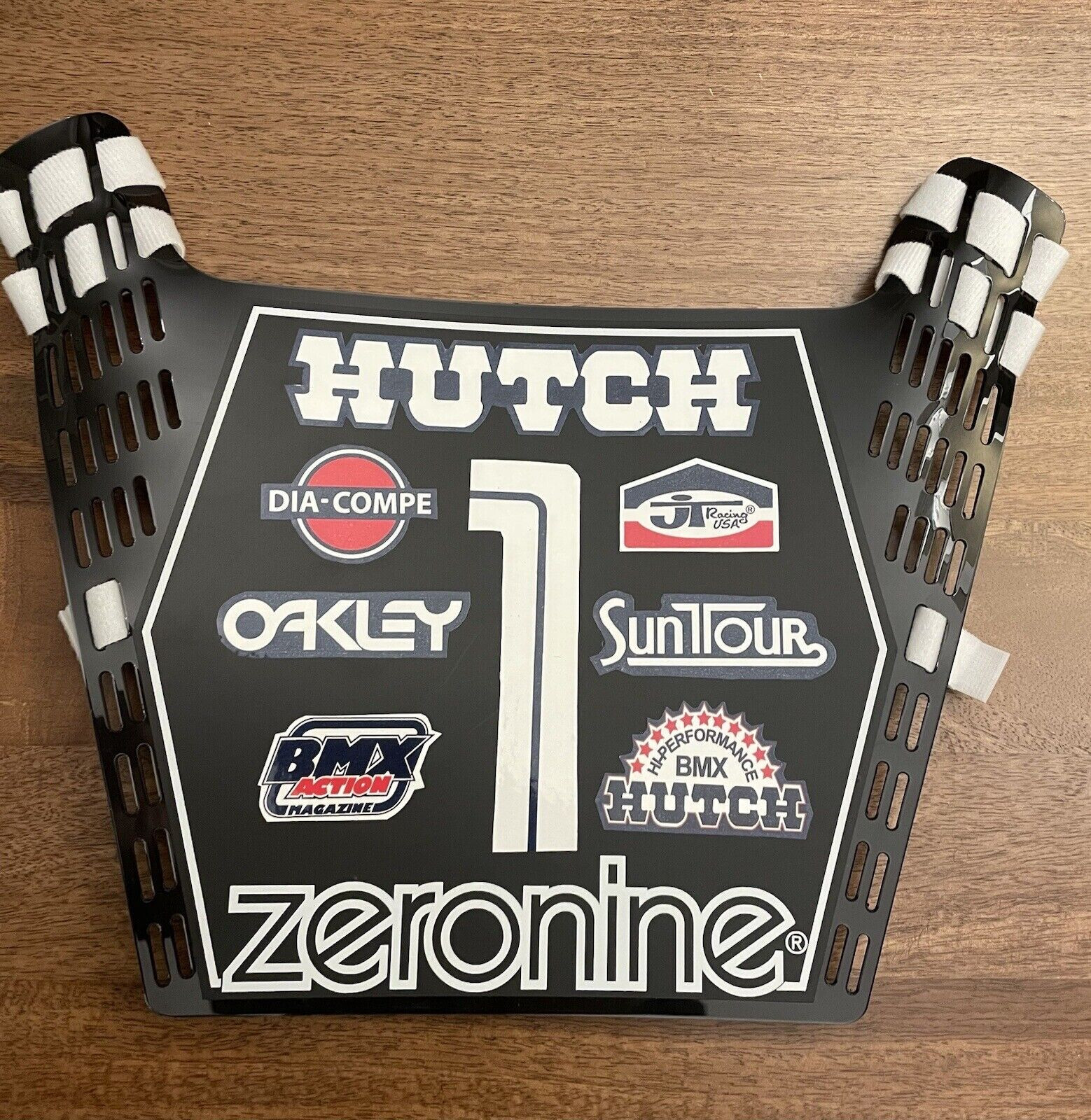 Authentic ZERONINE STADIUM  BMX Number plate - HUTCH BMX