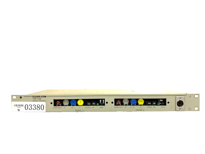 Clear-Com TW-12B Intercom System Interface #03380 (One)THS