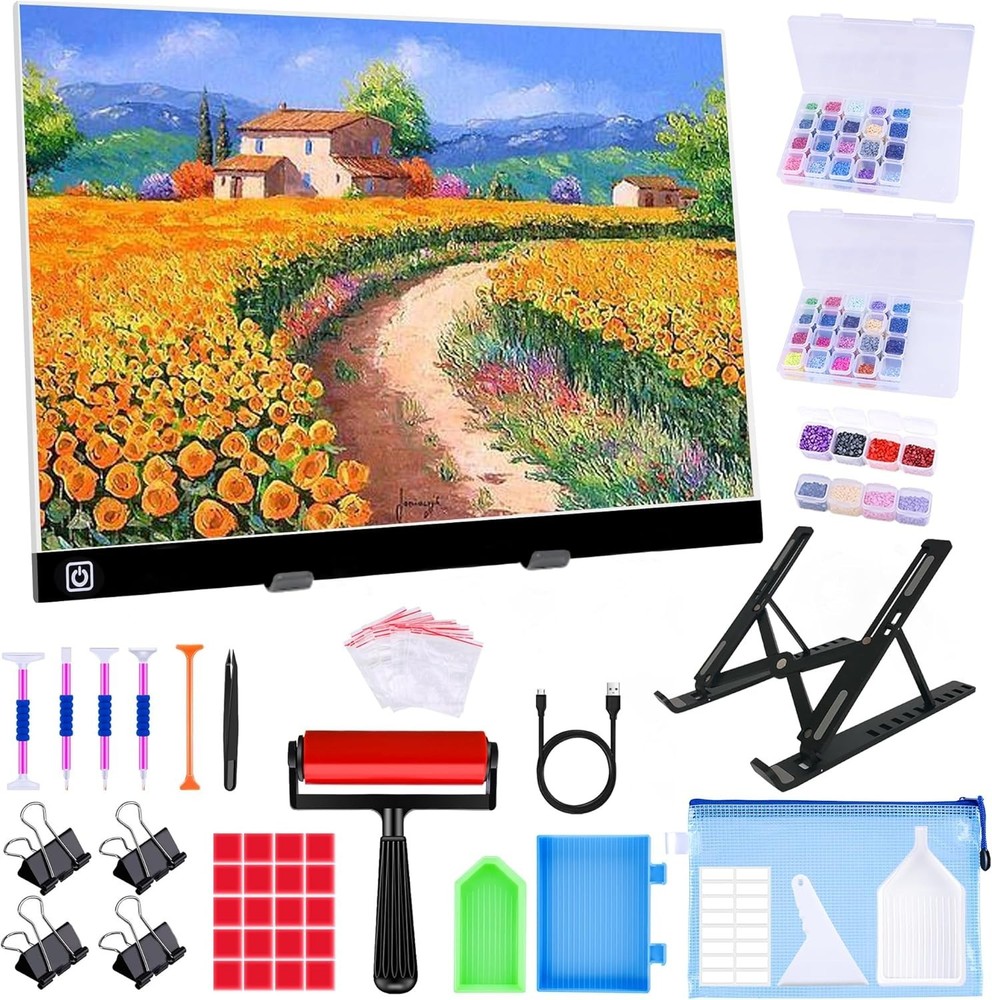 Diamond Art Light Board Kit with Storage Case