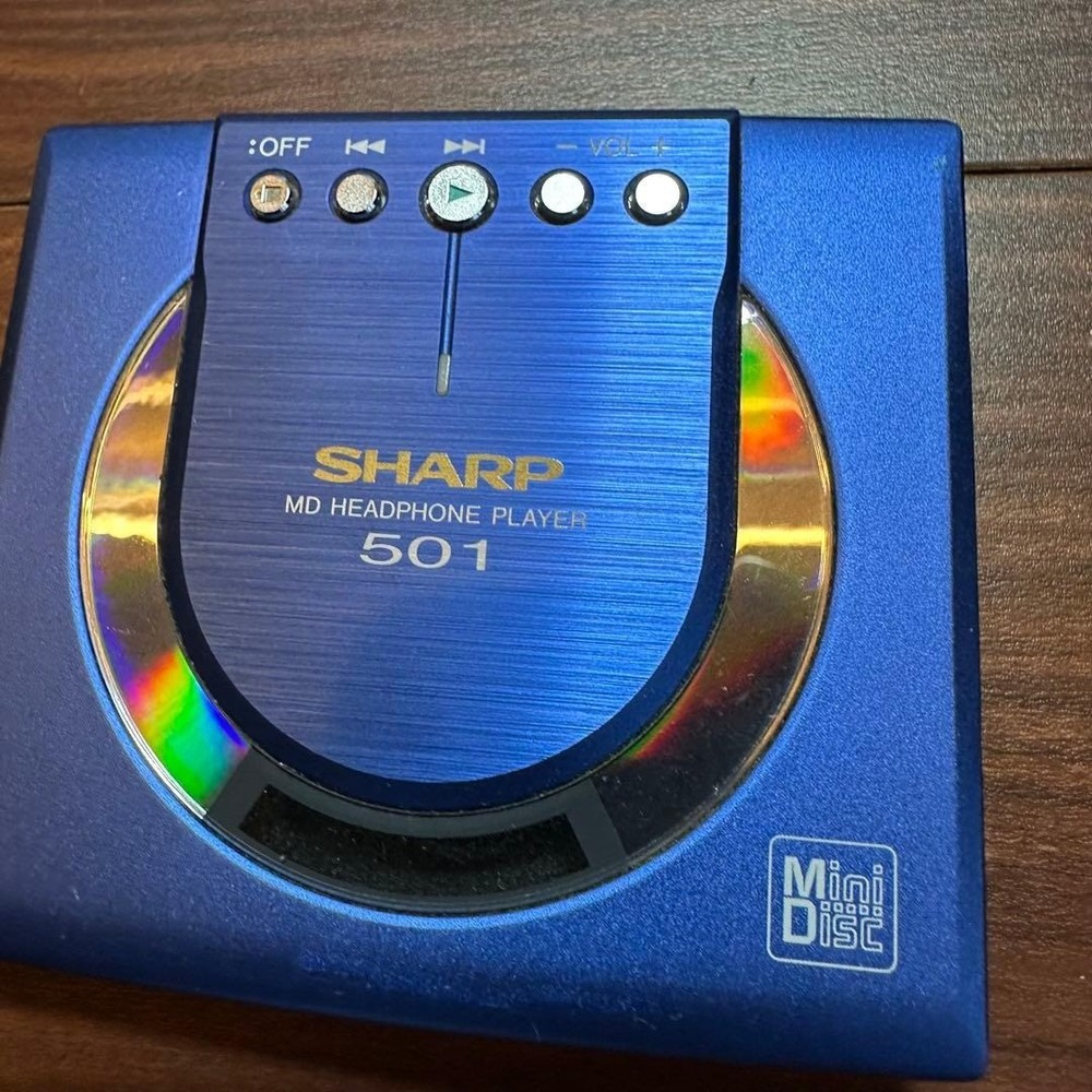 SHARP MD-ST501-A Portable MD Player 5538 From Japan