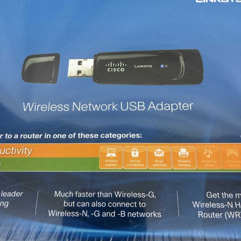 Cisco WUSB100 Linksys Wireless Network USB Adapter NEW NIP