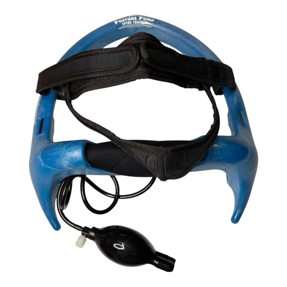 Posture Pump Neck Exerciser Spine Trainer Cervical Traction Device w/ Box