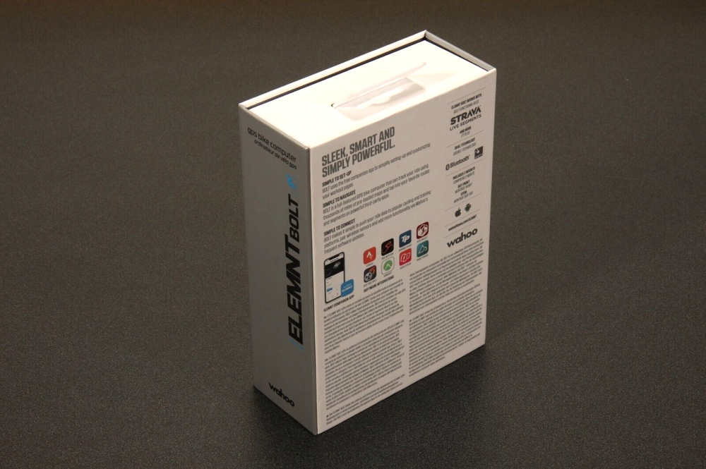 Wahoo Elemnt Bolt Empty Box and Quick Start Guide ONLY, NO GPS INCLUDED