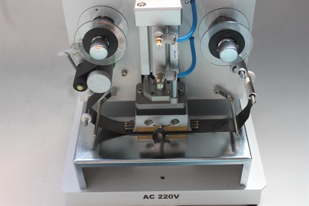 Pneumatic Hot Foil Coding & Stamping Machine Leather LOGO Printer Stamper 220V