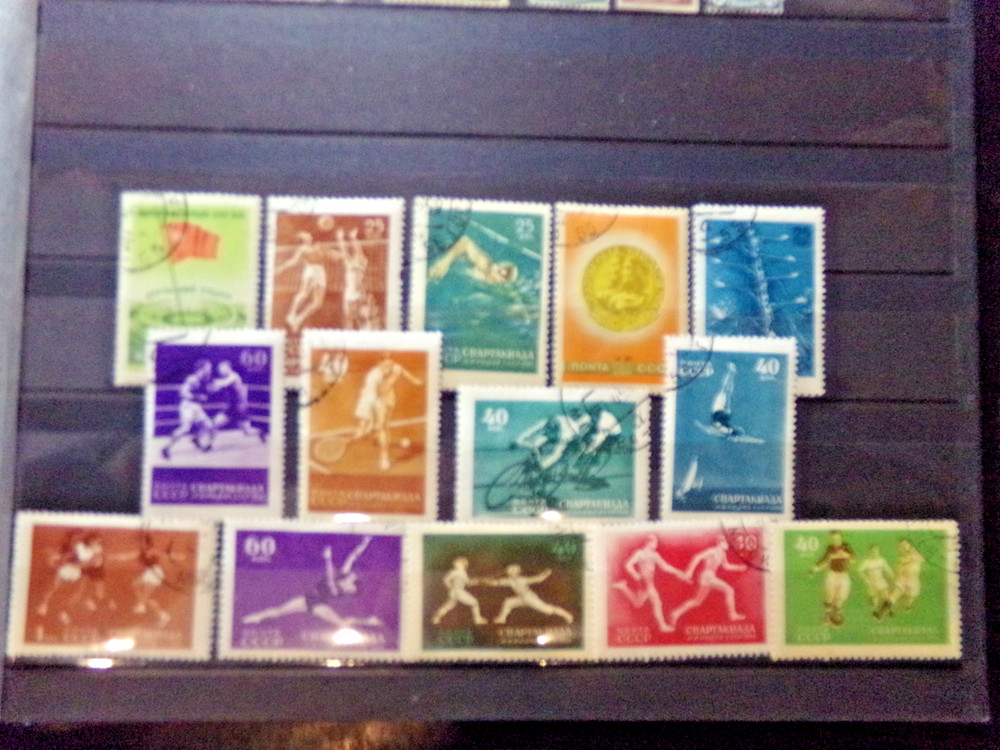 Stamps Soviet Union - Mi 1849/62 Stamped - Spartakiade