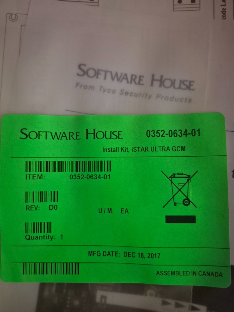 Software House IStar Ultra GCM Module, 0352-0634-01