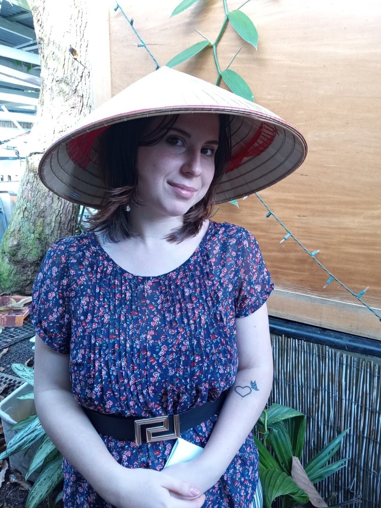 Bamboo straw hat Vietnameese Style