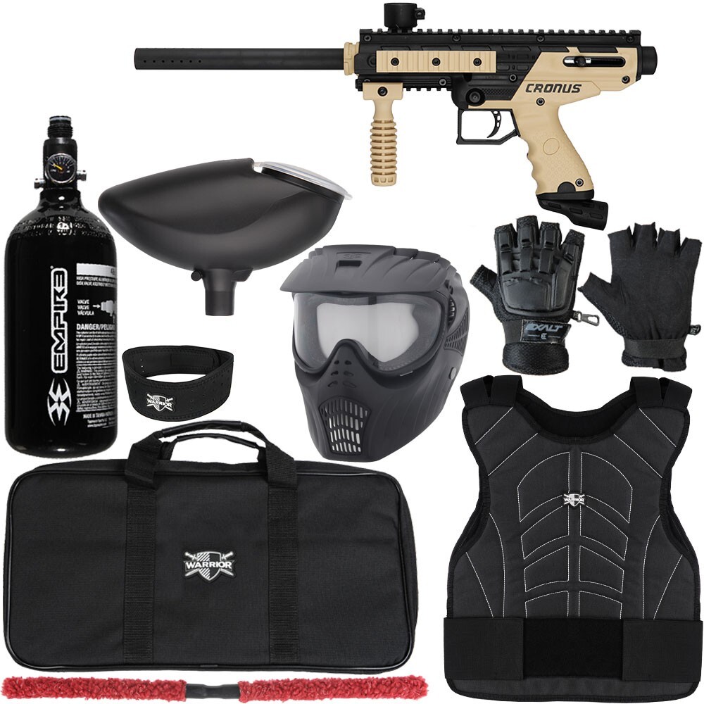 Tippmann Cronus Basic 2 Protector Paintball Gun Kit - L/XL- Tan