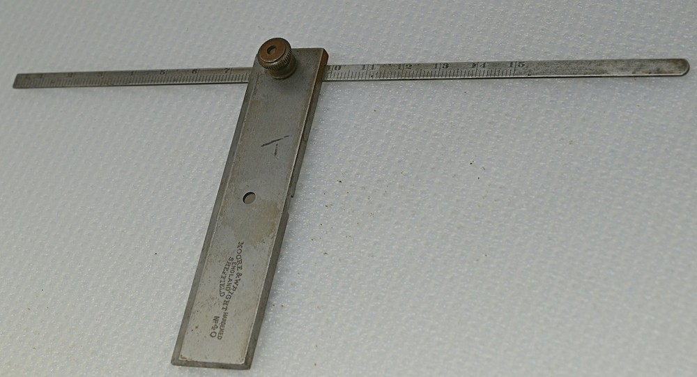 ✨Vintage Wright & Moore (England) № 40 Depth Gauge (INV S019)