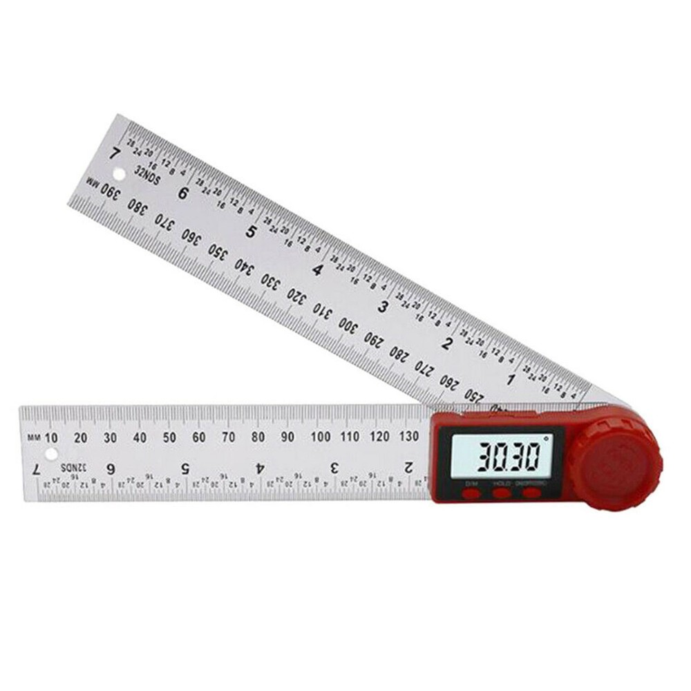 0-360° Electronic Digital Angle Finder 8" Protractor Ruler Stainless LCD 200mm