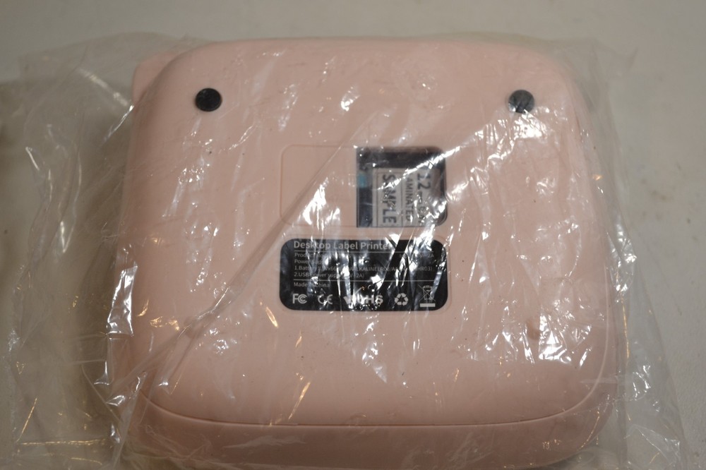 Desktop Label Printer Model: D210S Pink & White