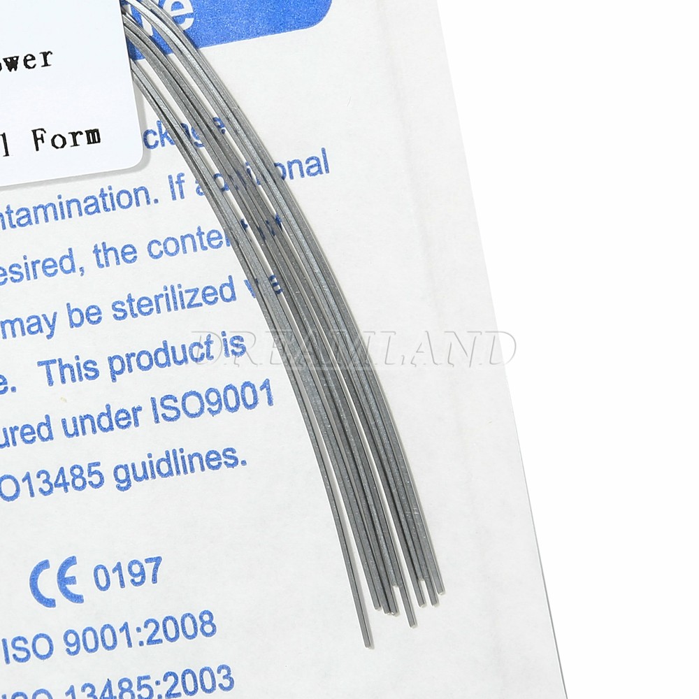 Dental Orthodontic Arch Wires Super Elastic Niti Rectangular Ovoid E/E