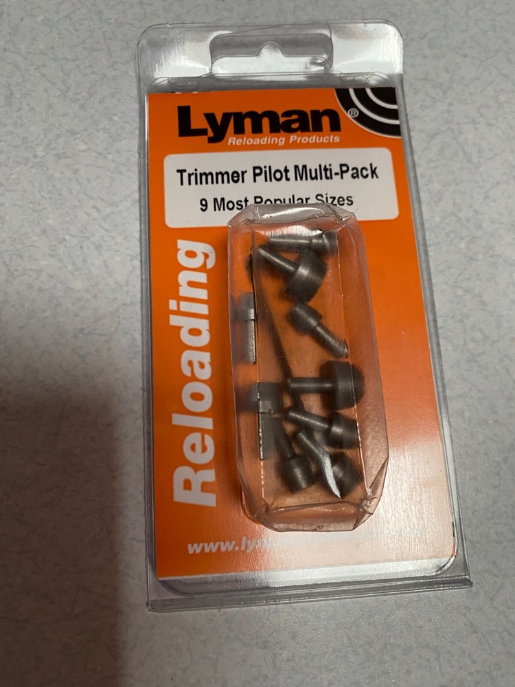 Lyman Trimmer Pilotr Multi-Pack 9 Popular Sizes