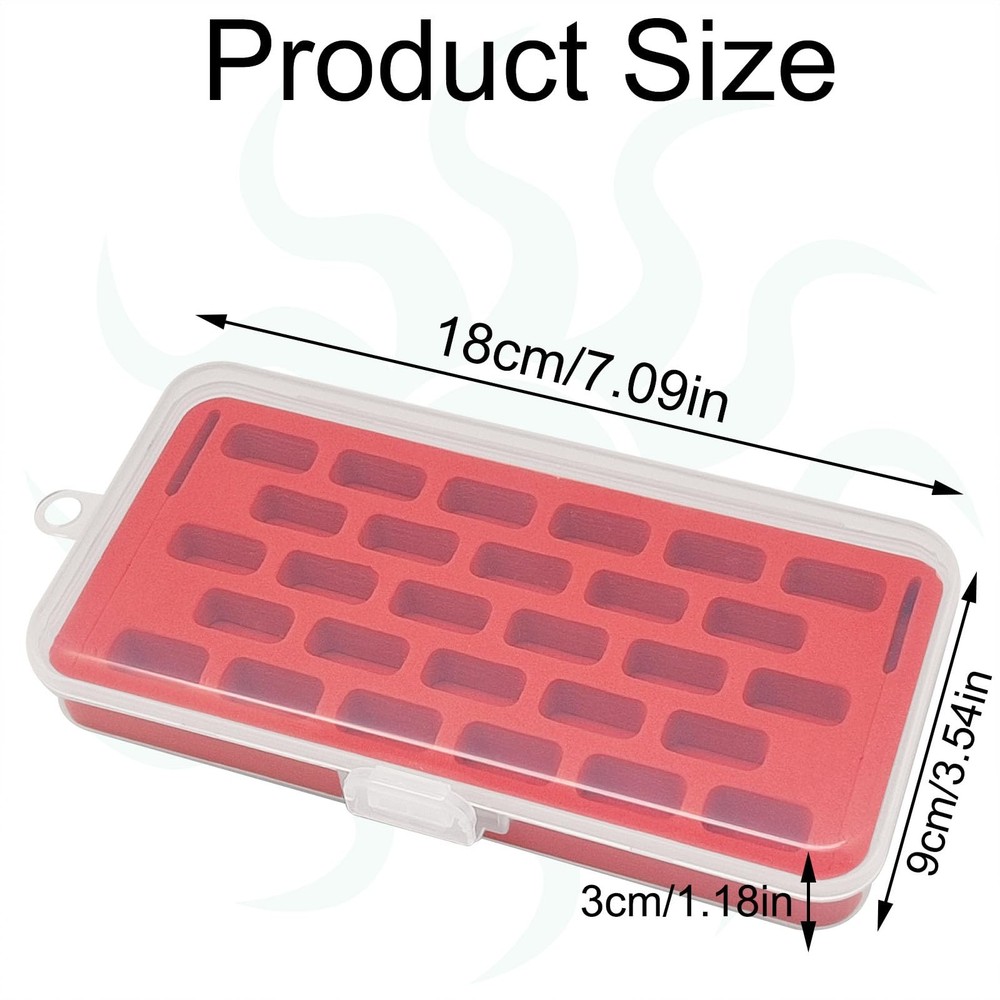 Set of 2 Plastic Bobbin Storage Boxes - Sewing Craft Plastic Case Storage (Red)