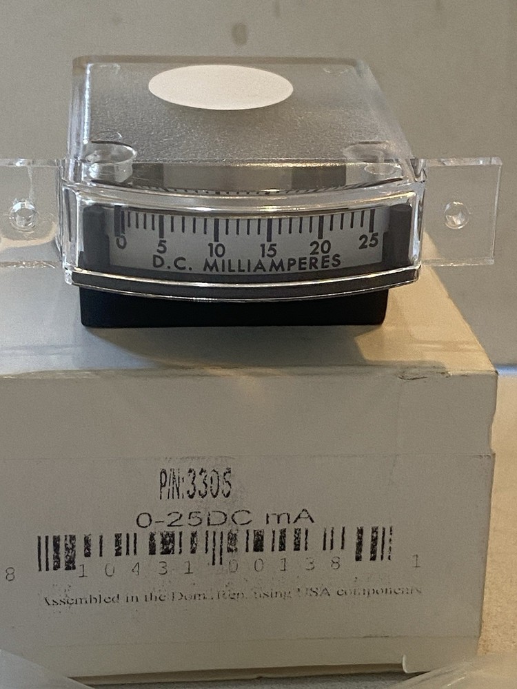 3306 PANEL METER - 0-25 DC MILLIAMPERES