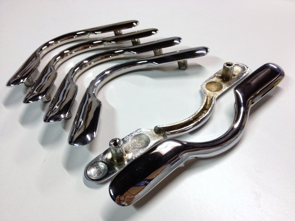 QUALITY SOLID Pool Snooker Table CHROME Pocket Brackets Heavy Boss Rounded