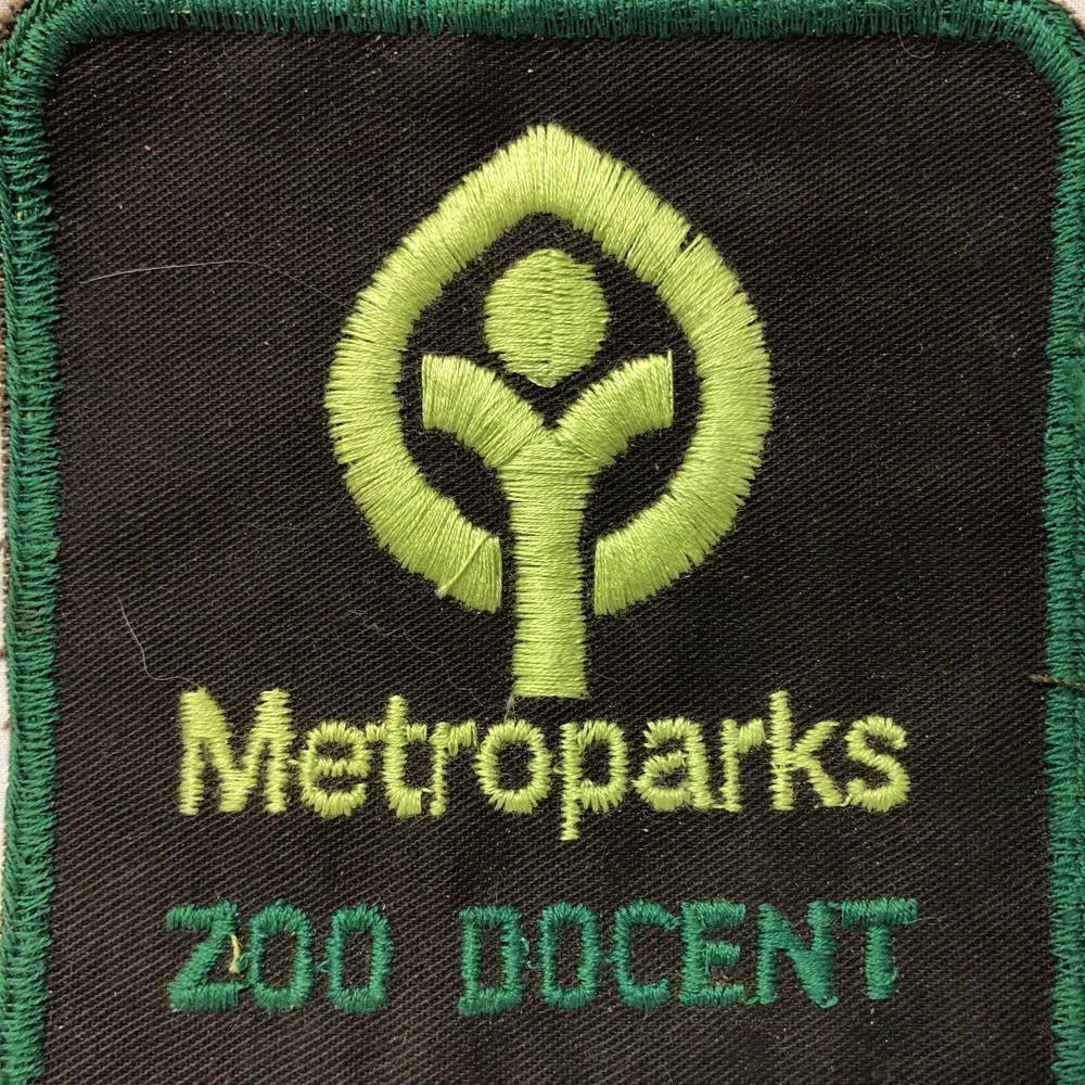 Metroparks Zoo Docent Patch Souvenir Embroidered