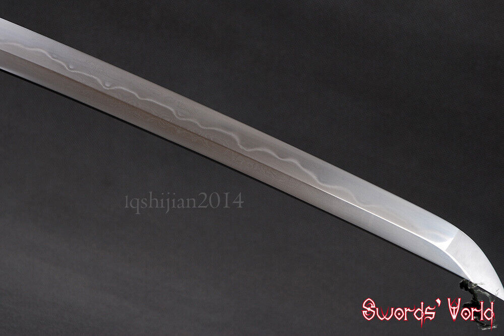 Folded 1095 Carbon Steel Clay Tempered Bare Blade For Japanese Samurai Katana