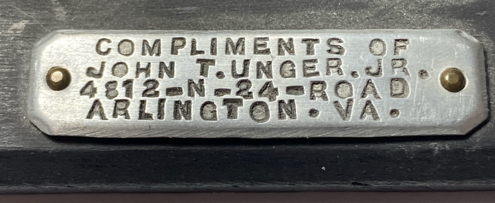 READ Vintage Souvenir STEEL CHIP FROM 16 Inch U.S. NAVAL GUN John T. Unger Jr