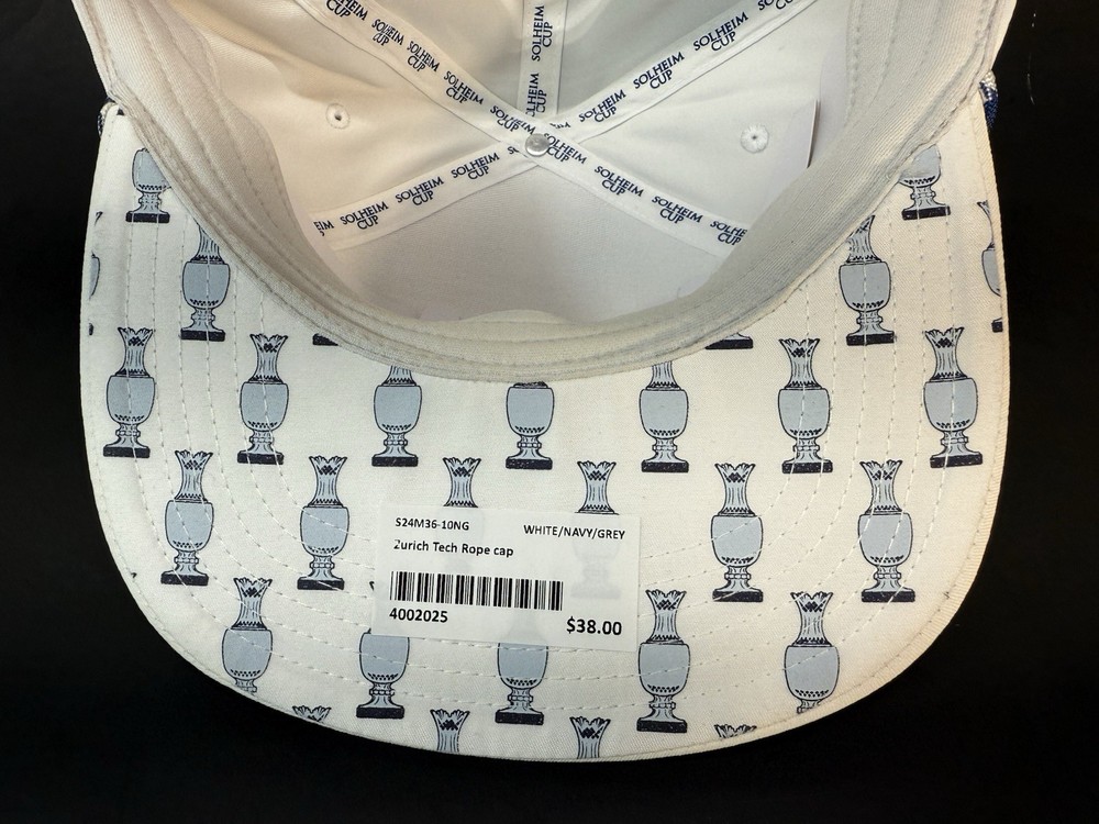 Solheim Cup 2024 White Hat Cap Mid Fit PLEASE READ