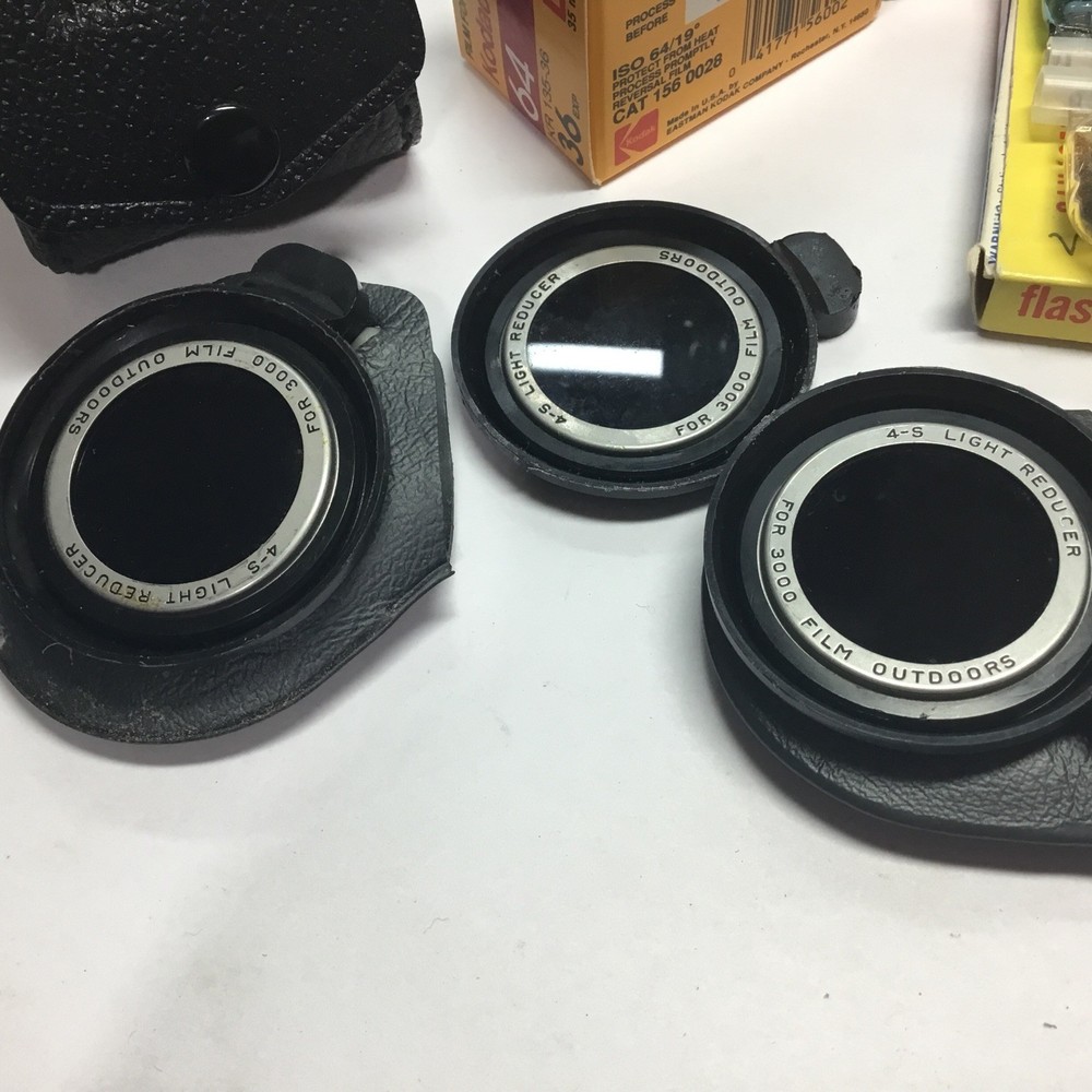 vtg camera accessories lot .