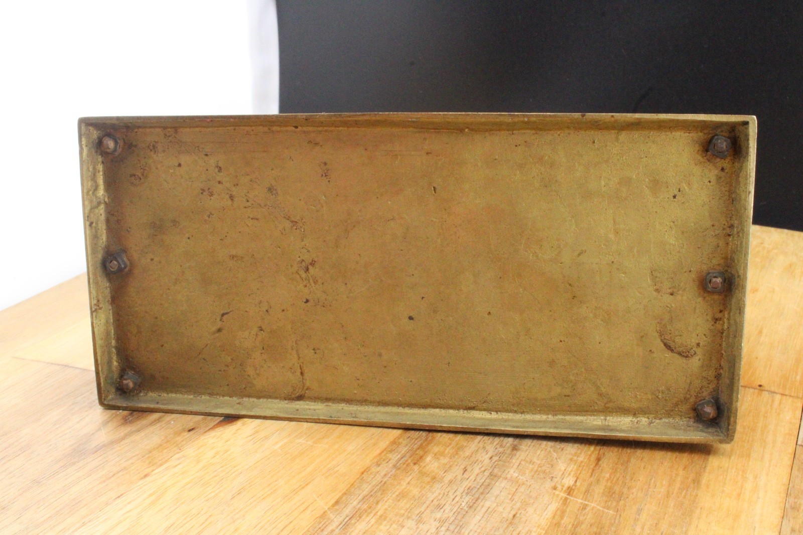 Vintage Letter Rack Holder Ornate Brass Design