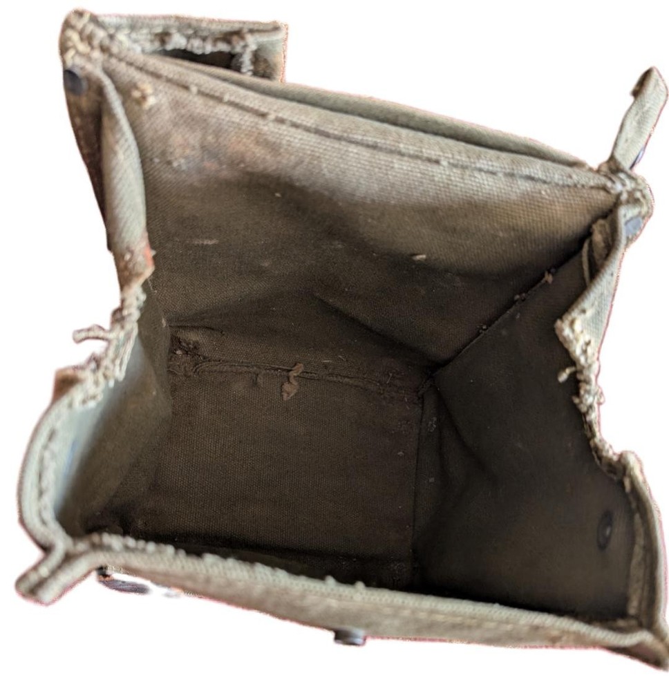 WWII Field Telephone Case Canvas & Leather