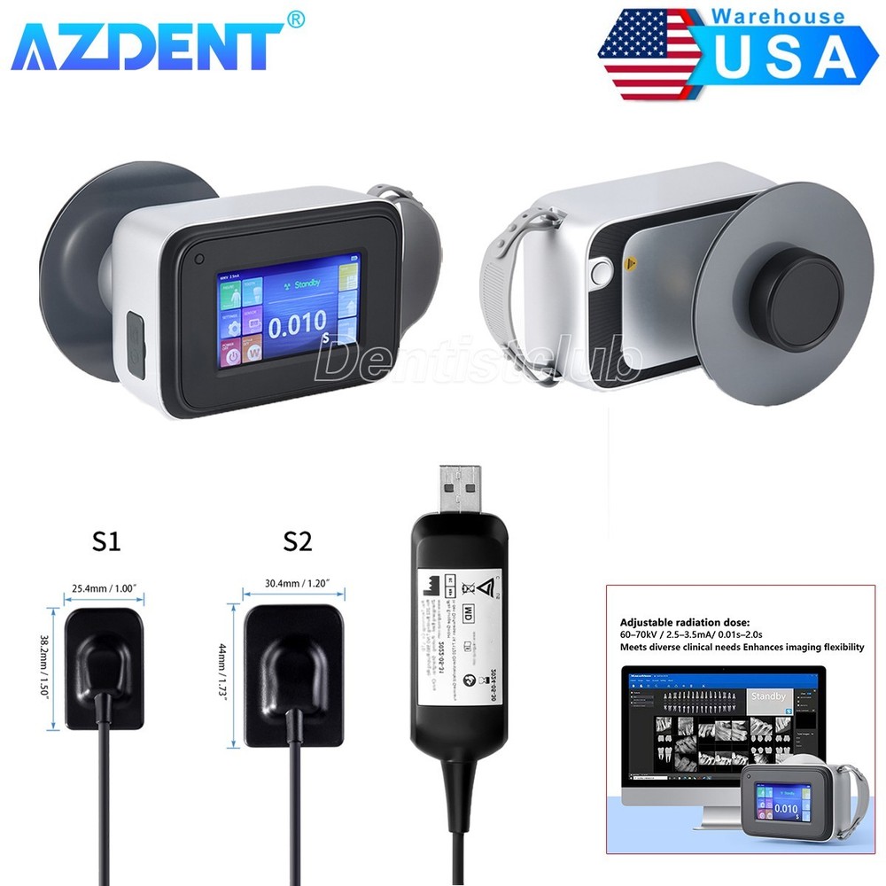 Dental Handheld X-ray Machine +Scatter Shield Protective Ring / Portable Sensor