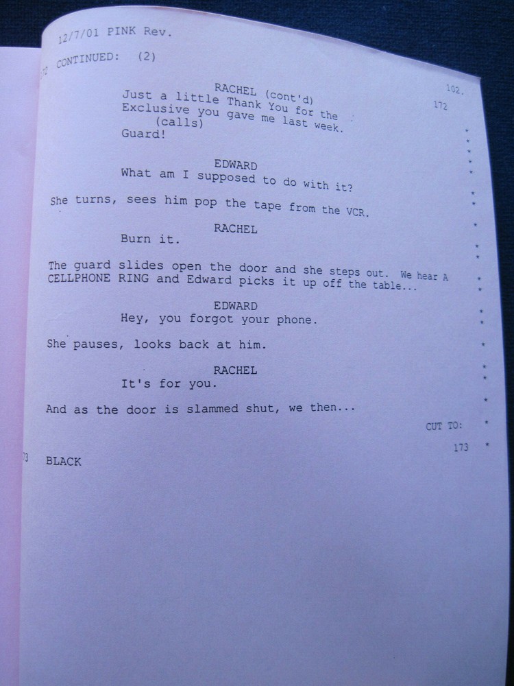 ORIGINAL ARCHIVE for the Film THE RING - 2 SCRIPTS, PROD. MATERIAL & PROGRAM