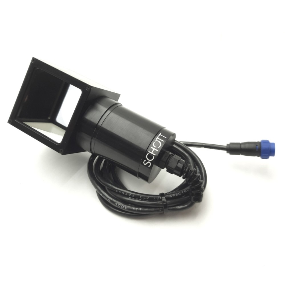 SCHOTT A25020 Red LED Machine Vision Spotlight, 2 x 2" Output w/On Axis Diffuser