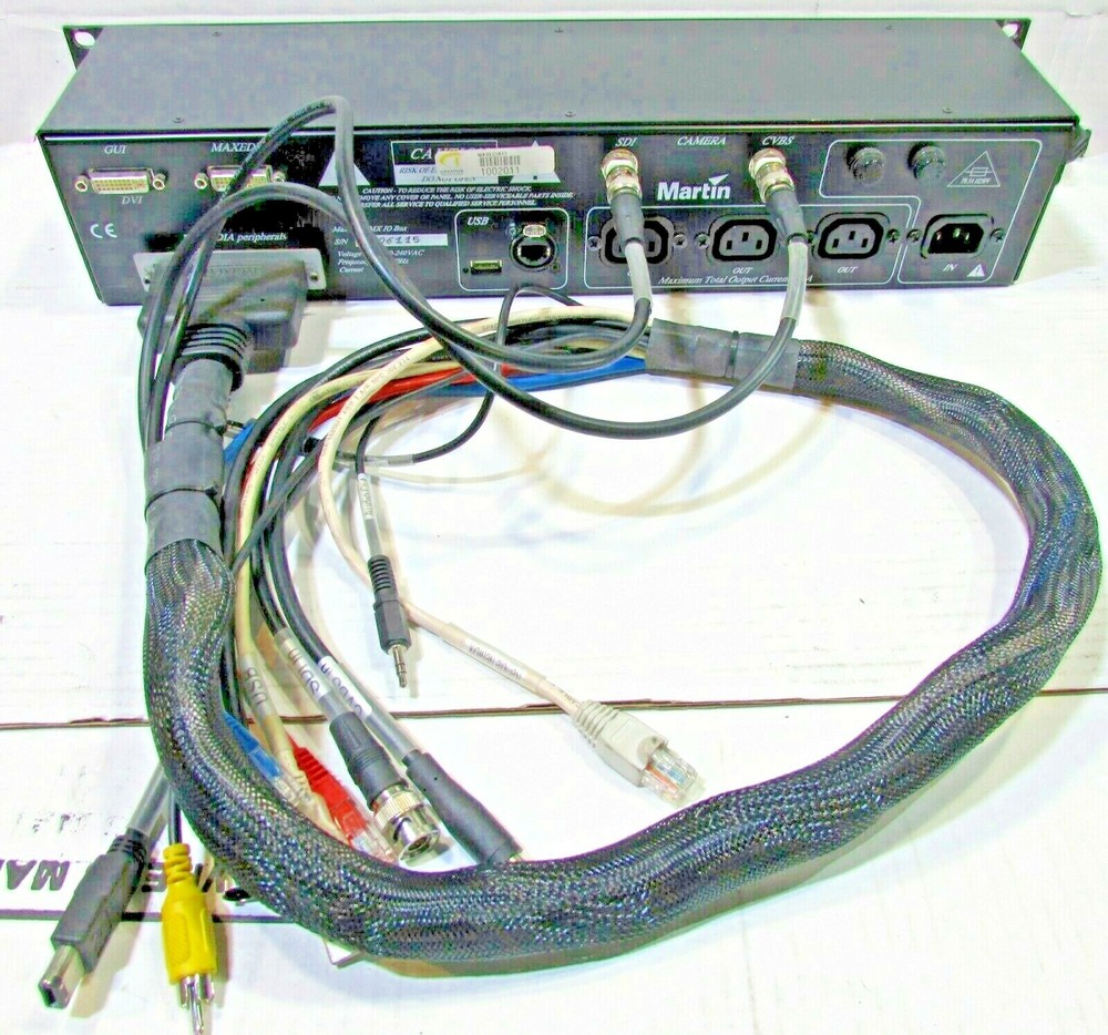 Martin Maxedia DMX 10 Box Broadcast Video Switcher Playback Rack Mount