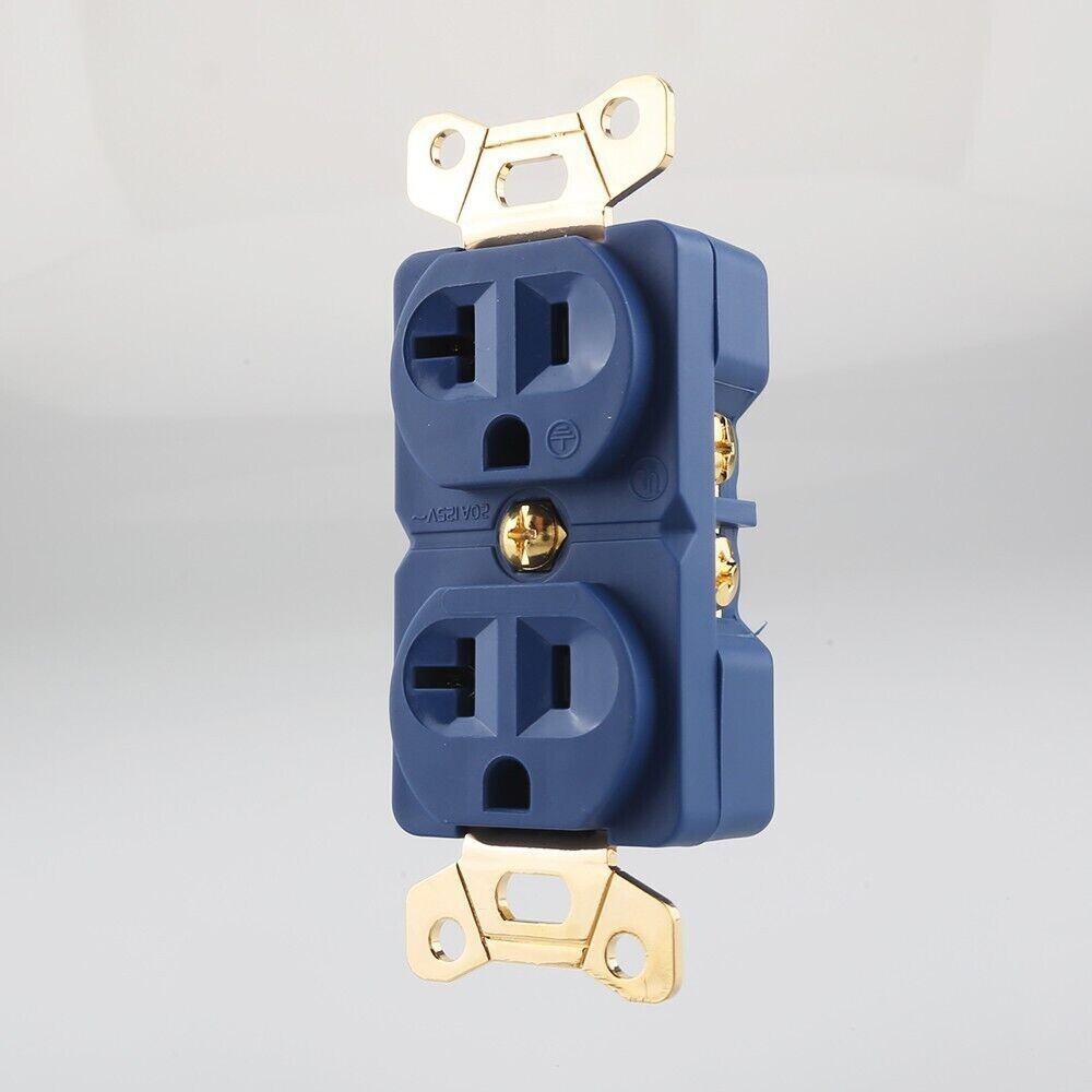 OFC Pure Copper US AC Receptacles Wall Duplex Power Distributor Outlet Socket