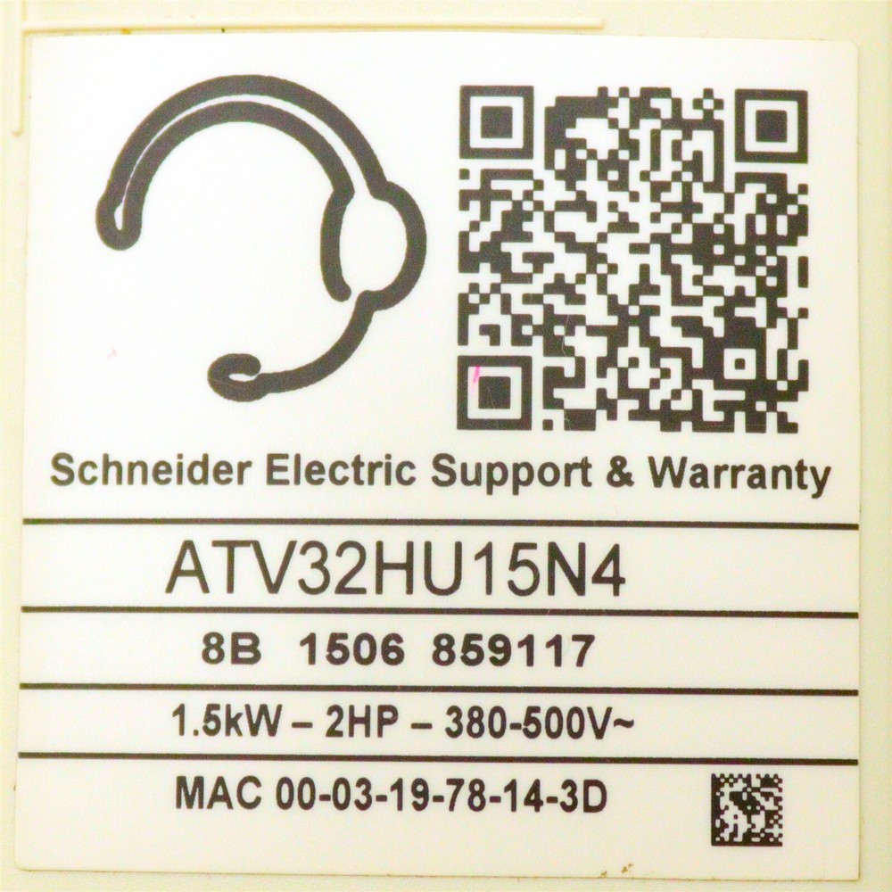 Schneider Electric Variable Speed Drive ATV32HU15N4