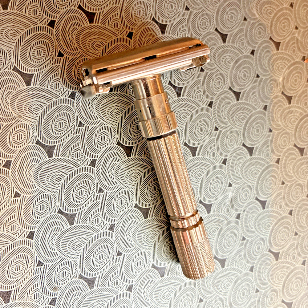 Vintage Gillette Fatboy Adjustable 1-9 Double Edge Safety Razor D/CODE  1959  E4