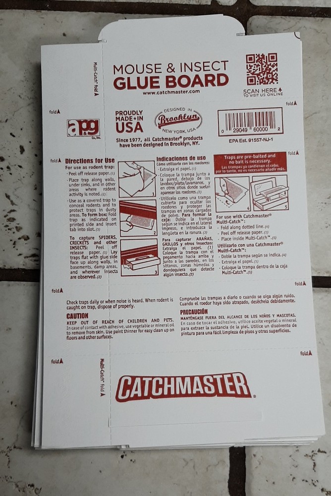 Catchmaster Mouse and Insect Glue Boards 12 Pack