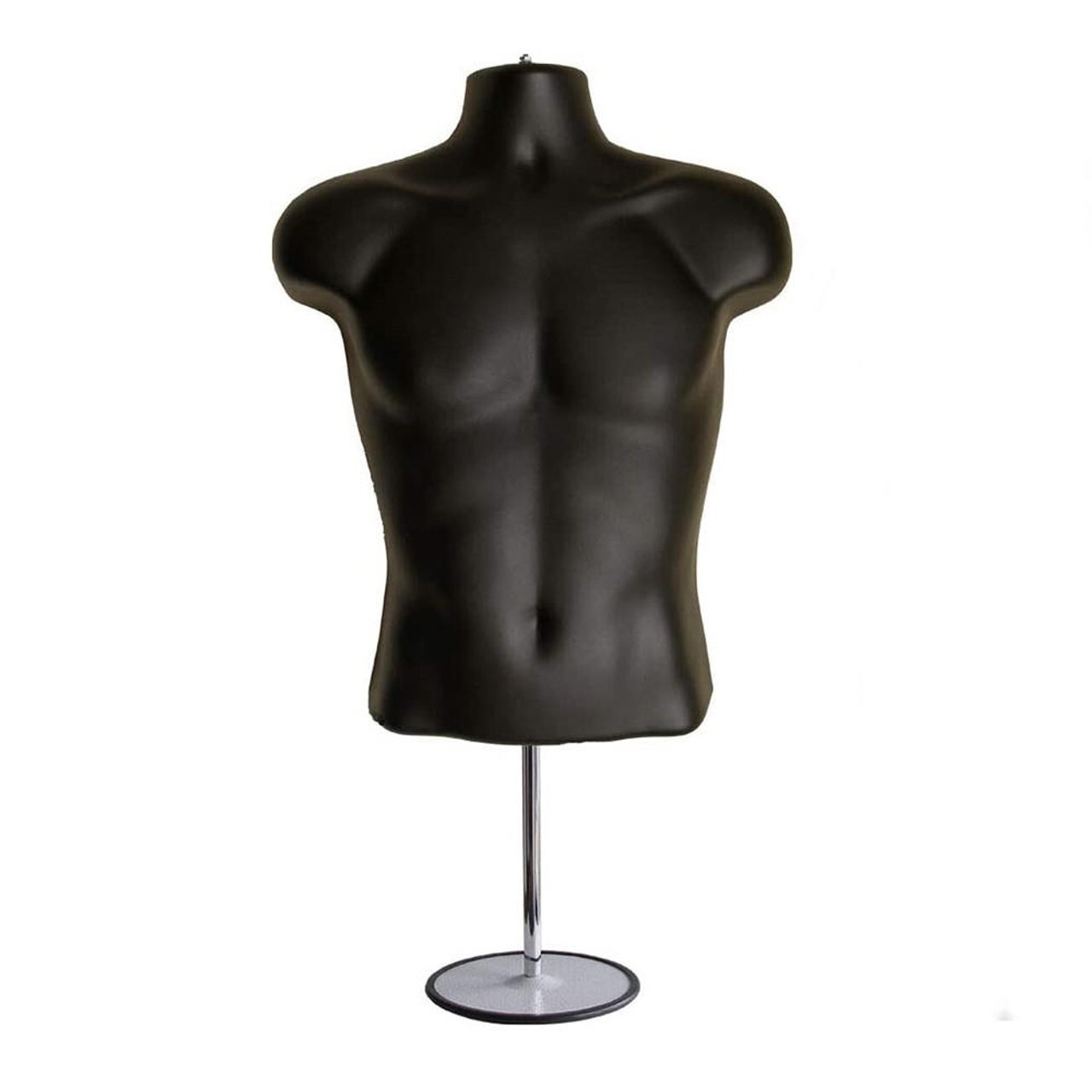 Adjustable Black Male Mannequin Torso Display | Bulk Wholesale Retail Lot